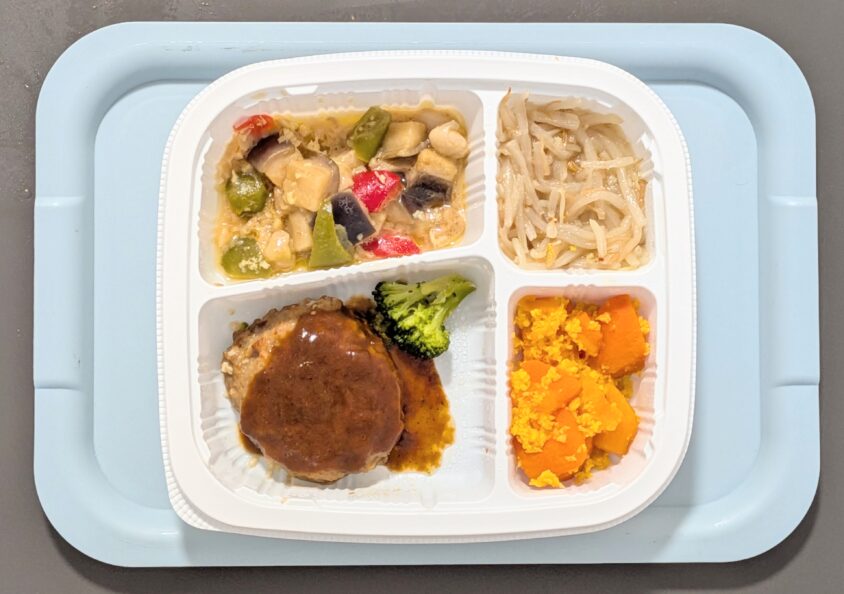 まごころケア食（ハンバーグデミグラスソース弁当）