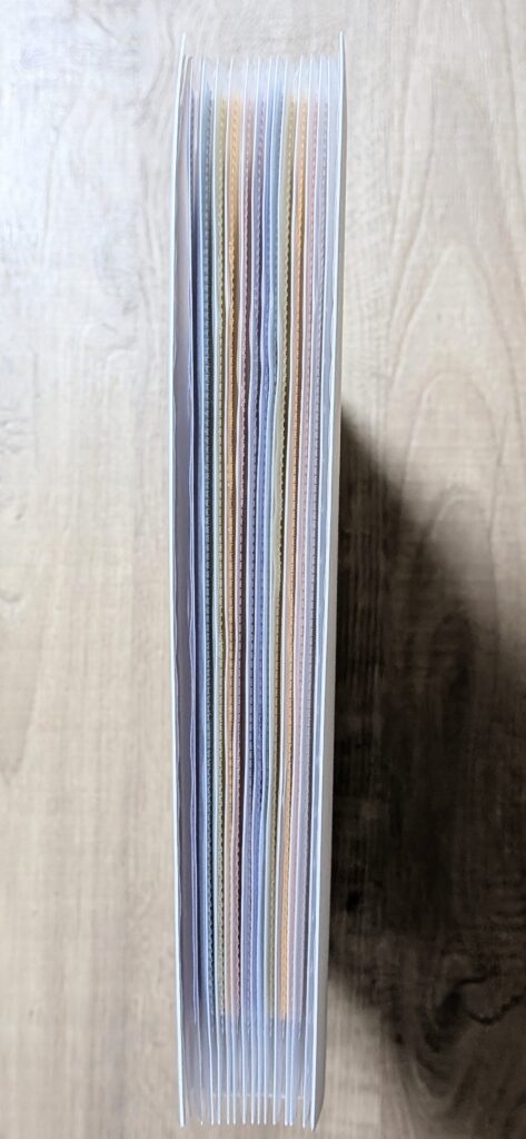 キャンドゥ｜A4ワイドドキュメントスタンド 13ポケット ヨコ型（横・折り畳み時）